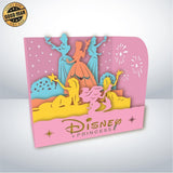 Disney Princess - Paper Cut Mini-Showcase File - Cricut File - 10x12cm - LightBoxGoodMan - LightboxGoodman