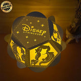 Disney Princess - Pentagon 3D Lantern File - Cricut File - LightBoxGoodMan - LightboxGoodman