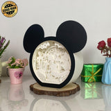 Disney Villain - Paper Cut Mickey Mouse Light Box File - Cricut File - 6,3x7,3 Inches - LightBoxGoodMan - LightboxGoodman