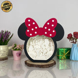 Disneyland - Paper Cut Minnie Mouse Light Box File - Cricut File - 7x7,3 Inches - LightBoxGoodMan - LightboxGoodman