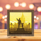 Disneyland Square - Paper Cutting Light Box - LightBoxGoodman