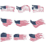 Distressed American Flag - Cricut File - Svg, Png, Dxf, Eps - LightBoxGoodMan