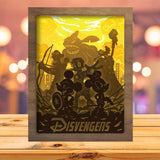 Disvengers - Paper Cutting Light Box - LightBoxGoodman - LightboxGoodman