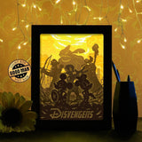 Disvengers - Paper Cutting Light Box - LightBoxGoodman - LightboxGoodman