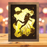 Diver - Paper Cutting Light Box - LightBoxGoodman