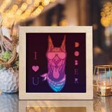 Dobermann – Paper Cut Light Box File - Cricut File - 8x8 inches - LightBoxGoodMan - LightboxGoodman