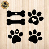 Dog Bone - Cricut File - Svg, Png, Dxf, Eps - LightBoxGoodMan - LightboxGoodman