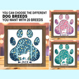 Dog Bundle – Paper Cut Light Box File - Cricut File - 8x8 inches - LightBoxGoodMan