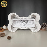 Dog Memorial - Bone Pop-Up File - Cricut File - LightBoxGoodMan - LightboxGoodman