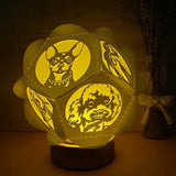 Dog - Pentagon 3D Lantern File - Cricut File - LightBoxGoodMan