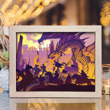 Dragon 1 – Paper Cut Light Box File - Cricut File - 20x26cm - LightBoxGoodMan