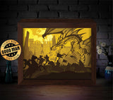 Dragon 1 – Paper Cut Light Box File - Cricut File - 20x26cm - LightBoxGoodMan - LightboxGoodman