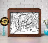 Dragon 1 – Paper Cut Light Box File - Cricut File - 20x26cm - LightBoxGoodMan - LightboxGoodman