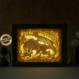 Dragon 3 - Paper Cut Light Box File - Cricut File - 8x10 inches - LightBoxGoodMan - LightboxGoodman