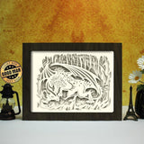 Dragon 3 - Paper Cut Light Box File - Cricut File - 8x10 inches - LightBoxGoodMan - LightboxGoodman