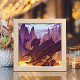 Dragon 4 - Paper Cut Light Box File - Cricut File - 8x8 inches - LightBoxGoodMan