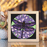 Dragonfly 5 – Paper Cut Light Box File - Cricut File - 8x8 inches - LightBoxGoodMan