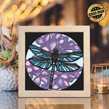 Dragonfly 5 – Paper Cut Light Box File - Cricut File - 8x8 inches - LightBoxGoodMan - LightboxGoodman