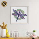 Dragonfly - Paper 3D Layered File - Cricut File - 19x16cm - LightBoxGoodMan - LightboxGoodman