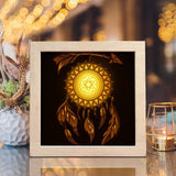 Dreamcatcher Square – Paper Cut Light Box File - Cricut File - 20x20cm - LightBoxGoodMan