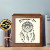 Dreamcatcher Square – Paper Cut Light Box File - Cricut File - 20x20cm - LightBoxGoodMan - LightboxGoodman