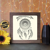 Dreamcatcher Square - Paper Cutting Light Box - LightBoxGoodman - LightboxGoodman