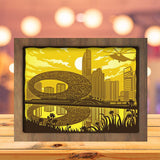 Dubai Skyline - Paper Cutting Light Box - LightBoxGoodman - LightboxGoodman