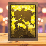 Dumbo 2 - Paper Cutting Light Box - LightBoxGoodman - LightboxGoodman