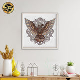 Eagle 1 - Paper 3D Layered File - Cricut File - 20x20cm - LightBoxGoodMan - LightboxGoodman