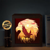 Eagle 1 – Paper Cut Light Box File - Cricut File - 8x8 inches - LightBoxGoodMan - LightboxGoodman