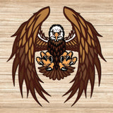 Eagle 2 - Paper 3D Layered File - Cricut File - 20x17cm - LightBoxGoodMan - LightboxGoodman