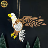 Eagle - 3D Eagle Lantern File - 10.5x11.7" - Cricut File - LightBoxGoodMan - LightboxGoodman