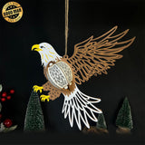 Eagle - 3D Eagle Lantern File - 10.5x11.7" - Cricut File - LightBoxGoodMan - LightboxGoodman