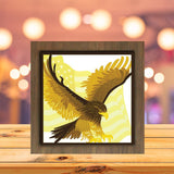 Eagle American Flag 2 - Paper Cutting Light Box - LightBoxGoodman