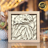 Eagle American Flag 3 – Paper Cut Light Box File - Cricut File - 8x8 inches - LightBoxGoodMan - LightboxGoodman