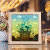 Earth day 1 – Paper Cut Light Box File - Cricut File - 20x20cm - LightBoxGoodMan - LightboxGoodman