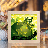 Earth Day 2 – Paper Cut Light Box File - Cricut File - 20x20cm - LightBoxGoodMan - LightboxGoodman