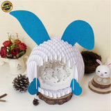 Easter 1 - Easter Bunny 3D Pop-up File - Cricut File - 12.6x7.5" - LightBoxGoodMan - LightboxGoodman