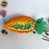 Easter 1 - Easter Carrot 3D Pop-up File - 14.5x5.5" - Cricut File - LightBoxGoodMan - LightboxGoodman