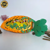 Easter 1 - Easter Carrot 3D Pop-up File - 14.5x5.5" - Cricut File - LightBoxGoodMan - LightboxGoodman