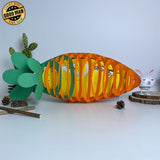 Easter 1 - Easter Carrot 3D Pop-up File - 14.5x5.5" - Cricut File - LightBoxGoodMan - LightboxGoodman