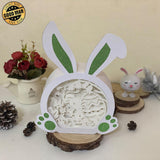 Easter 1 - Paper Cut Bunny Light Box File - Cricut File - 10,2x7,3 Inches - LightBoxGoodMan - LightboxGoodman