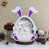 Easter 1 - Paper Cut Bunny Light Box File - Cricut File - 19x24.5cm - LightBoxGoodMan - LightboxGoodman