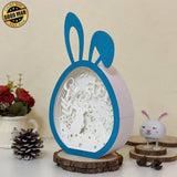 Easter 1 - Paper Cut Bunny Light Box File - Cricut File - 6.4x10.9 Inches - LightBoxGoodMan - LightboxGoodman