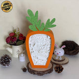 Easter 1 - Paper Cut Carrot Light Box File - Cricut File - 5.5x11.4 Inches - LightBoxGoodMan - LightboxGoodman