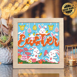 Easter 16 – Paper Cut Light Box File - Cricut File - 8x8 Inches - LightBoxGoodMan - LightboxGoodman