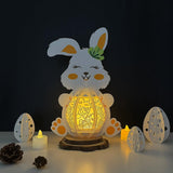 Easter 2 - Easter Bunny 3D Lantern File - Cricut File 2 - LightBoxGoodMan