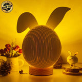 Easter 2 - Easter Bunny 3D Pop-up File - Cricut File - 12.6x7.5" - LightBoxGoodMan - LightboxGoodman