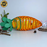 Easter 2 - Easter Carrot 3D Pop-up File - 14.5x5.5" - Cricut File - LightBoxGoodMan - LightboxGoodman