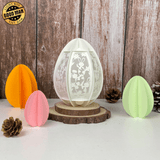 Easter 2 - Easter Small Egg 3D Lantern File - Cricut File - 5.1x3.8" - LightBoxGoodMan - LightboxGoodman